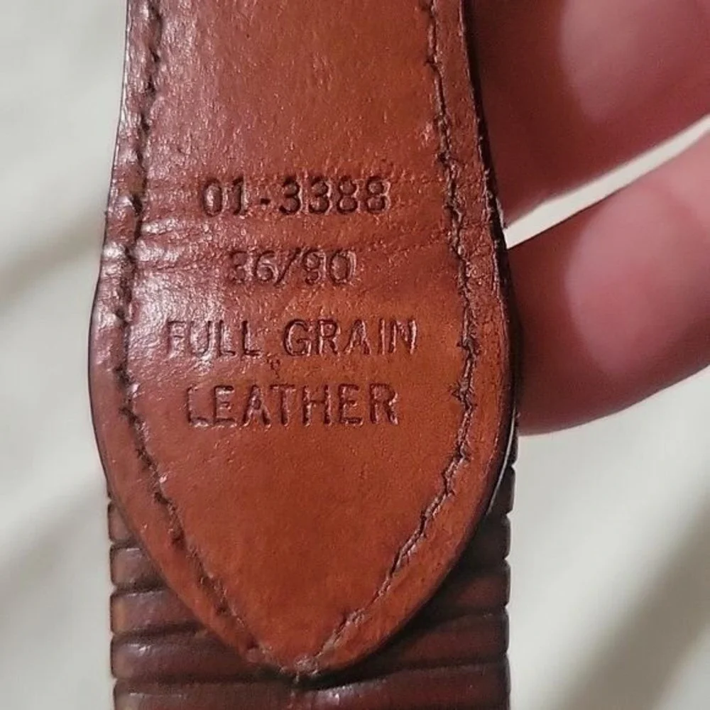 Rustic Brown Mens Braided Stretchy Full Grain Leather‎ Cowboy Dress Belt 36